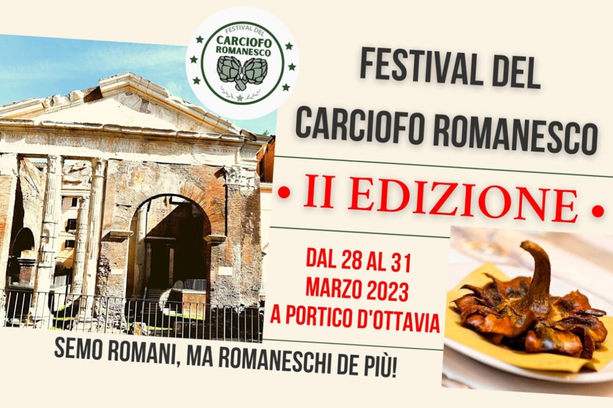 Roma Festival del carciofo romanesco dal 28 al 31 marzo al Portico d'Ottavia
